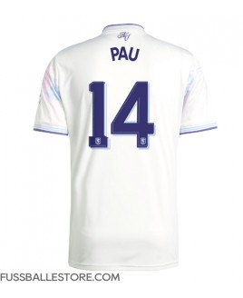 Günstige Aston Villa Pau Torres #14 3rd trikot 2025-26 Kurzarm